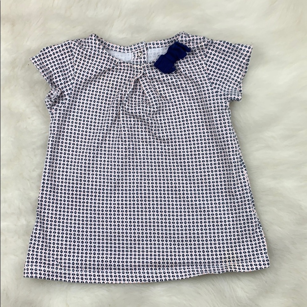 Toddler Geometric Print Short Sleeve Top 24M